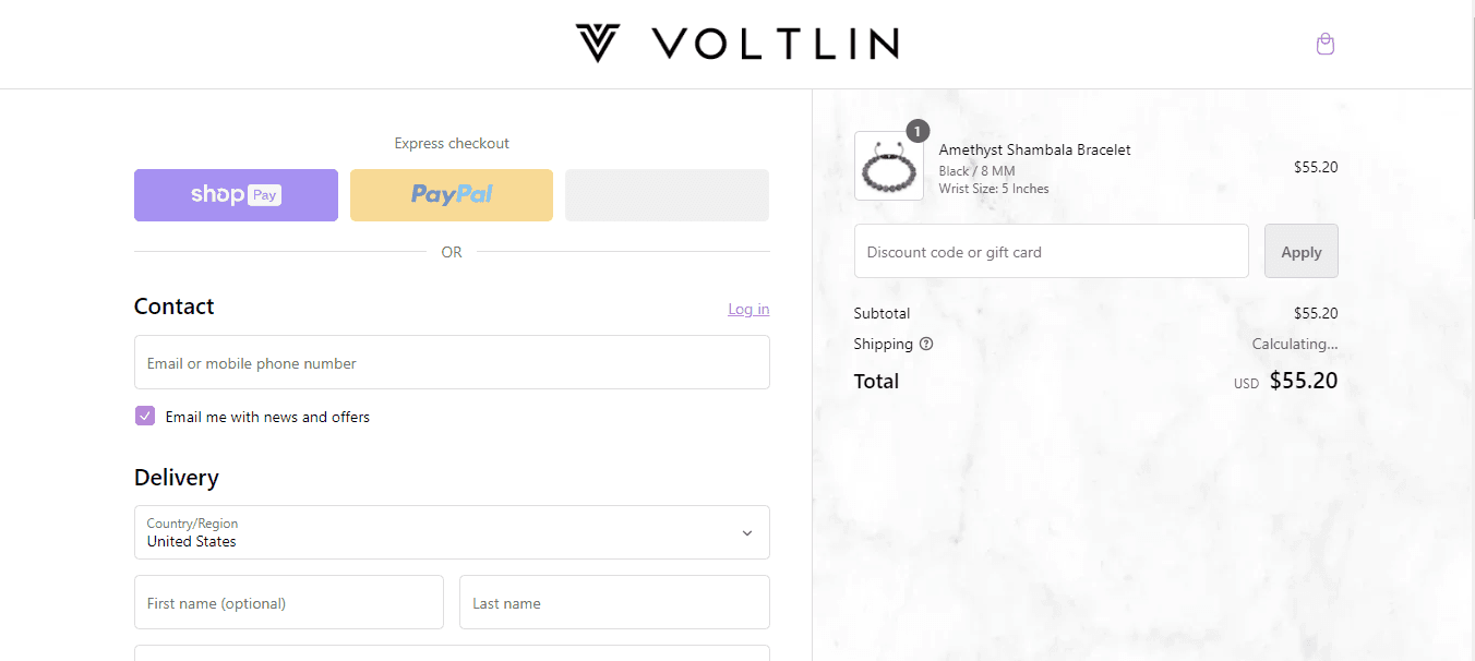 How to apply Voltlin coupon code